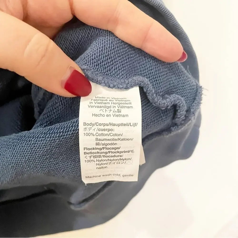 J.Crew Blue Long Sleeve Crewneck Cotton 